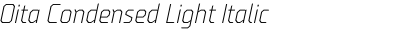 Oita Condensed Light Italic